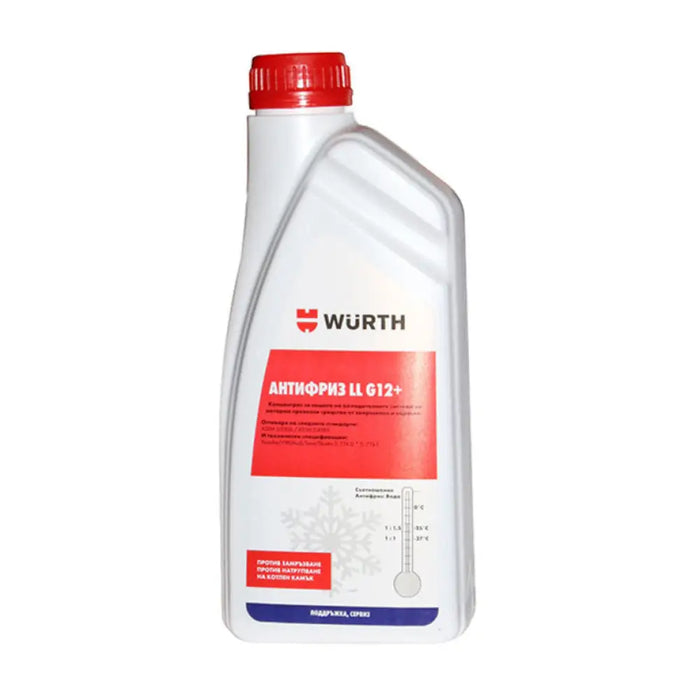 АНТИФРИЗ G12 + 1L КОНЦЕНТРАТ -60C WURTH