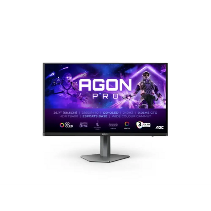 AOC AG276QZD2 26.7’’ QD-OLED 2560x1440@240Hz 0.03GtG 1000cd
