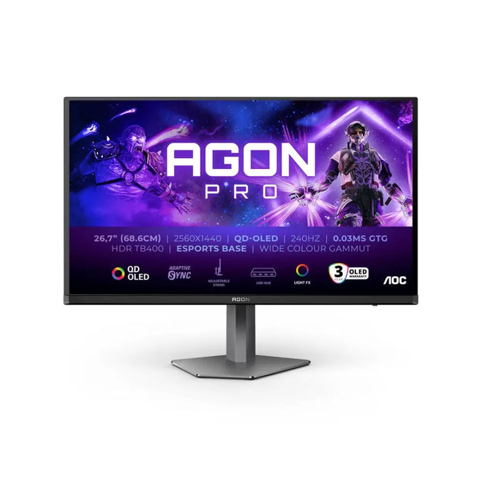 AOC AG276QZD2 26.7’’ QD-OLED 2560x1440@240Hz 0.03GtG 1000cd