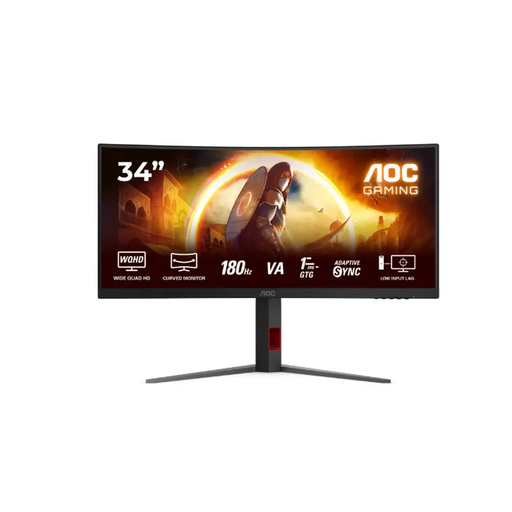 AOC CU34G4 34’’ извит 1500R VA WLED 3440x1440@180Hz 1ms GtG