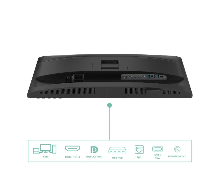 AOC 24P4CV, 23.8" IPS WLED, 1920x1080@120Hz, 4ms GtG, 300cd m/2, 1500:1, 50M:1 DCR, Adaptive Sync, FlickerFree, Anti-Blue Light, 2Wx2, Наклон, Регулиране на височината, Завъртане, Въртене, HDMI, DP, USB хъб, RJ45