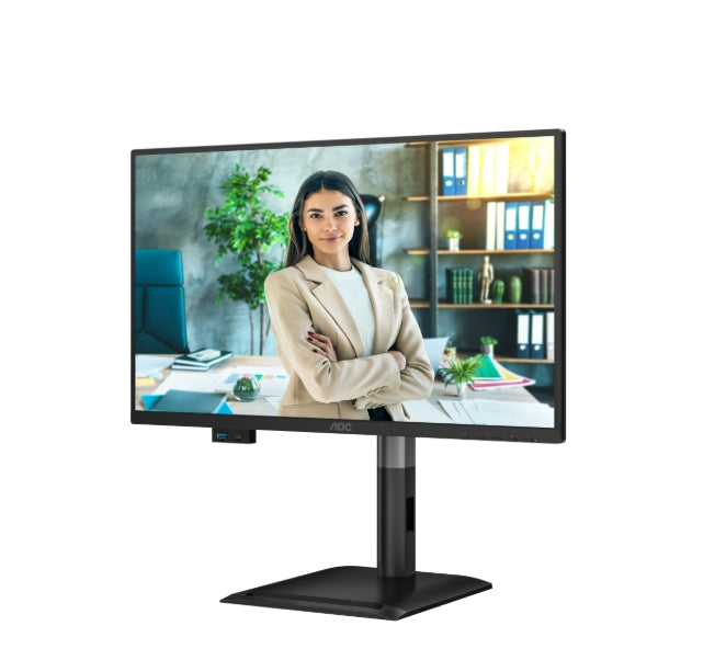 AOC 24P4CV, 23.8" IPS WLED, 1920x1080@120Hz, 4ms GtG, 300cd m/2, 1500:1, 50M:1 DCR, Adaptive Sync, FlickerFree, Anti-Blue Light, 2Wx2, Наклон, Регулиране на височината, Завъртане, Въртене, HDMI, DP, USB хъб, RJ45