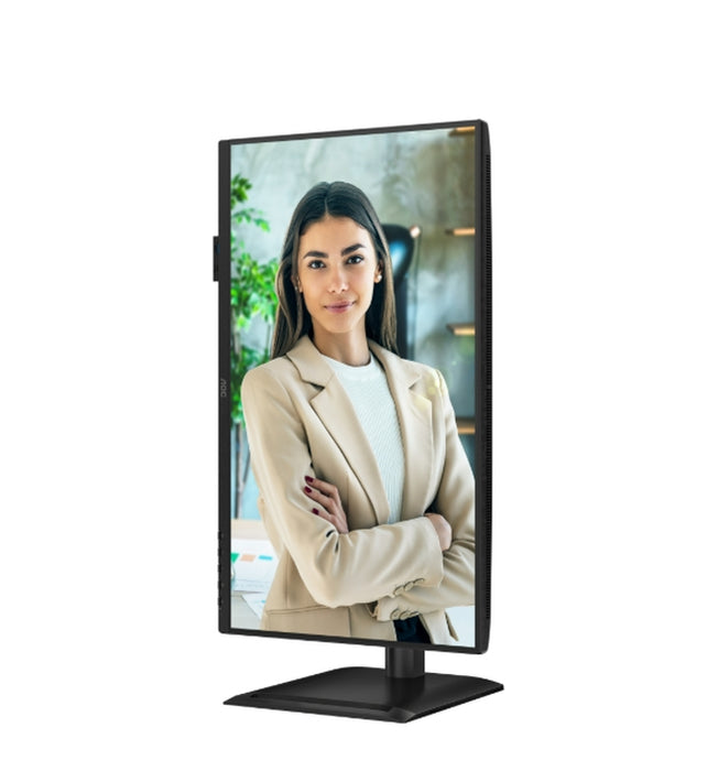 AOC 24P4U, 23.8" IPS WLED, 1920x1080@120Hz, 4ms GtG, 300cd m/2, 1500:1, 20M:1, Adaptive Sync, Anti Blue Light, FlickerFree, 2Wx2, Наклон, Регулиране на височината, Завъртане, Въртене, D-SUB, HDMI, DP, USB хъб