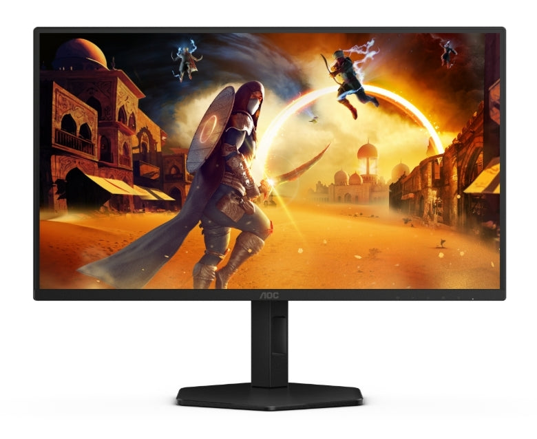 AOC 25G4SXU, 24.5" Fast IPS WLED, 1920x1080@300Hz/310Hz, 1ms GtG, 0.3ms MPRT, 1000:1, 80M:1 DCR, Адаптивна синхронизация, FlickerFree, Low Blue Light, Tilt, Height Adjust, Pivot, Swivel, 2xHDMI, DP, USB хъб