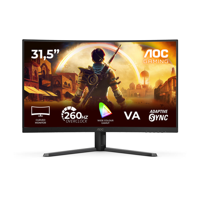 Монитор AOC C32G42ZE 0.363 мм, 178°/178°, VA, 31.5 ", 80.0 см, 1920x1080, 260.00 Hz, 4.00 ms, HDMI, DisplayPort, BLACK