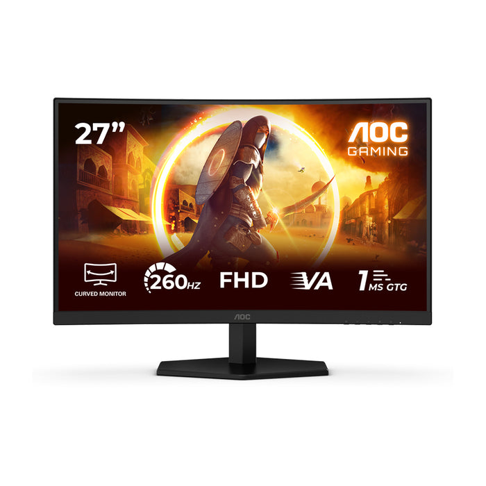 Монитор AOC C27G42ZE 0.311 мм, 178°/178°, VA, 27.0 ", 68.6 см, 1920x1080, 260.00 Hz, 1.00 ms, HDMI, DisplayPort, BLACK