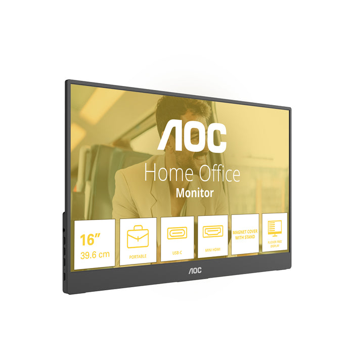 Портативен Монитор с USB-C захранване AOC 16T20E2