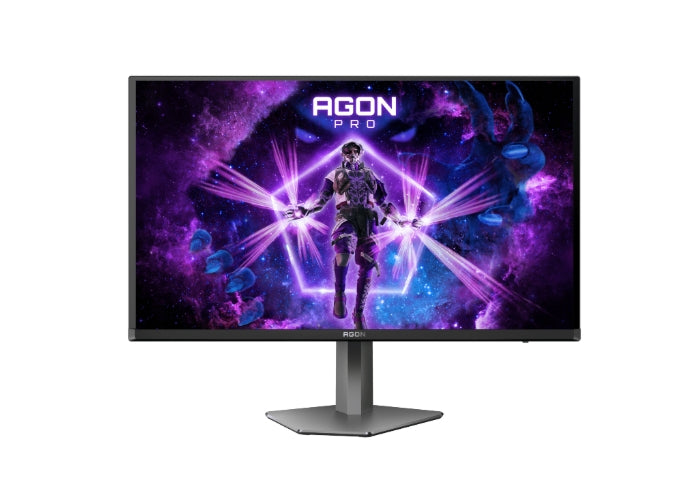 AOC AG276QZD2, 26.7" QD-OLED, 2560x1440@240Hz, 0.03GtG, 1000cd m/2, 1.5M:1, 80M:1 DCR, адаптивна синхронизация, FlickerFree, слаба синя светлина, 5Wx2, наклон, регулиране на височината, завъртане, въртене, 2xHDMI, 2xDP, USB хъб