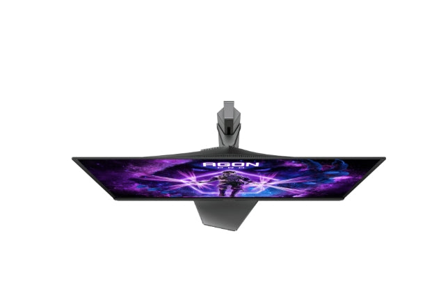 AOC AG276QZD2, 26.7" QD-OLED, 2560x1440@240Hz, 0.03GtG, 1000cd m/2, 1.5M:1, 80M:1 DCR, адаптивна синхронизация, FlickerFree, слаба синя светлина, 5Wx2, наклон, регулиране на височината, завъртане, въртене, 2xHDMI, 2xDP, USB хъб