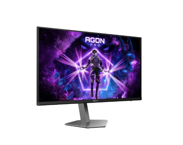 AOC AG276QZD2, 26.7" QD-OLED, 2560x1440@240Hz, 0.03GtG, 1000cd m/2, 1.5M:1, 80M:1 DCR, адаптивна синхронизация, FlickerFree, слаба синя светлина, 5Wx2, наклон, регулиране на височината, завъртане, въртене, 2xHDMI, 2xDP, USB хъб