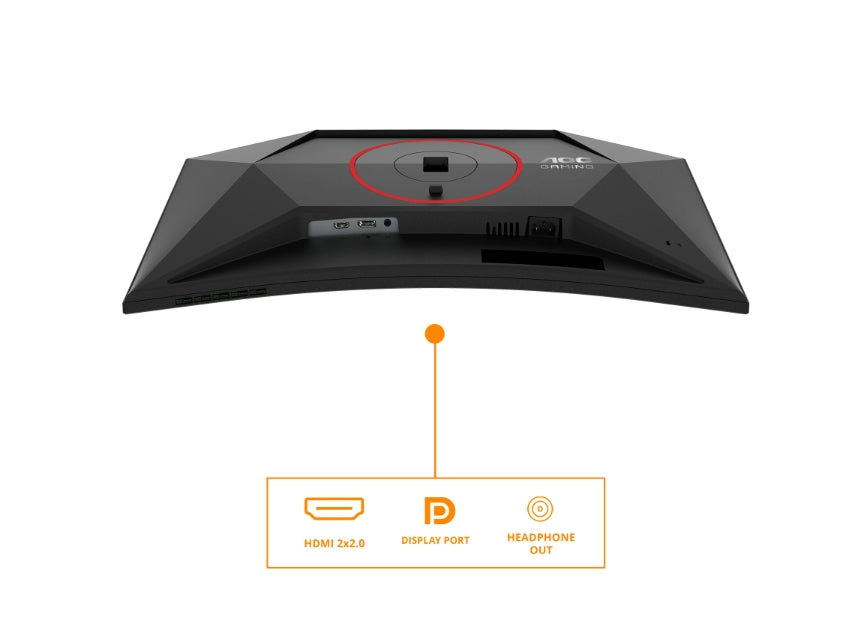AOC C27G4Z2, 27" извит 1500R, бърз VA, WLED, 1920x1080@260Hz (OC, Native 240Hz), 1ms GtG, 0.3ms MPRT, 300cd m/2, 3000:1, адаптивна синхронизация, FlickerFree, режим Low Blue, наклон, регулиране на височината, завъртане, 2xHDMI, DP