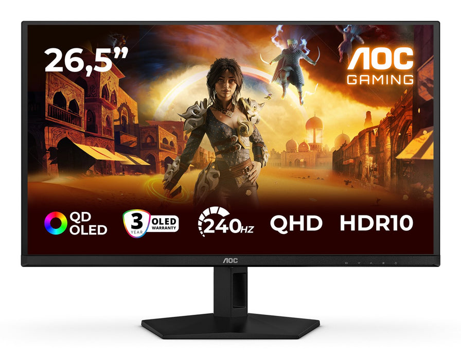 AOC Q27G41ZDF 27 инча QD-OLED 240Hz 0.3ms 400cd/m2 HDMI 2.0 DP1.4