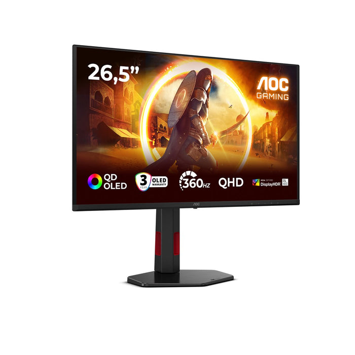 AOC G4 Q27G4SDR компютърен монитор 67.3 см (26.5") 2560 x 1440 пиксела Quad HD QD-OLED Черен, Червен