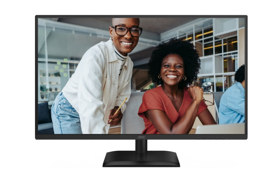 AOC Q27E4U, 27" IPS WLED, 2560x1440@120Hz, 4ms GtG, 350cd m/2, 1500:1, 20M:1 DCR, Adaptive Sync, FlickerFree, Anti Blue Light, 2Wx2, Наклон, Регулиране на височината, Завъртане, Въртене, HDMI, DP, USB хъб