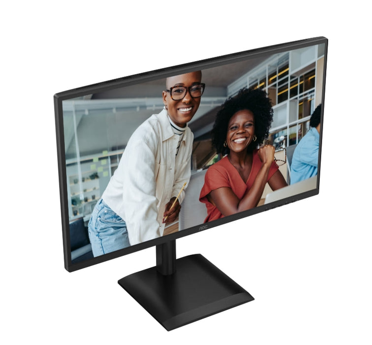 AOC Q27E4U, 27" IPS WLED, 2560x1440@120Hz, 4ms GtG, 350cd m/2, 1500:1, 20M:1 DCR, Adaptive Sync, FlickerFree, Anti Blue Light, 2Wx2, Наклон, Регулиране на височината, Завъртане, Въртене, HDMI, DP, USB хъб