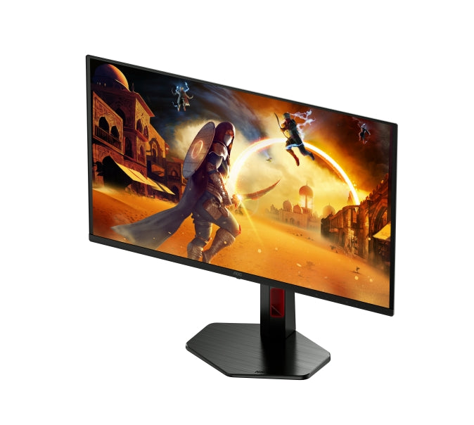 AOC Q27G4SDR, 26.5" QD-OLED, 2560x1440@360Hz, 0.03ms GtG, 1000cd m/2, 1.5M:1, адаптивна синхронизация, FlickerFree, слаба синя светлина, наклон, регулиране на височината, завъртане, въртене, 2xHDMI, DP, USB хъб