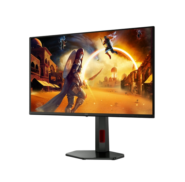 AOC Q27G4SDR, 26.5" QD-OLED, 2560x1440@360Hz, 0.03ms GtG, 1000cd m/2, 1.5M:1, адаптивна синхронизация, FlickerFree, слаба синя светлина, наклон, регулиране на височината, завъртане, въртене, 2xHDMI, DP, USB хъб