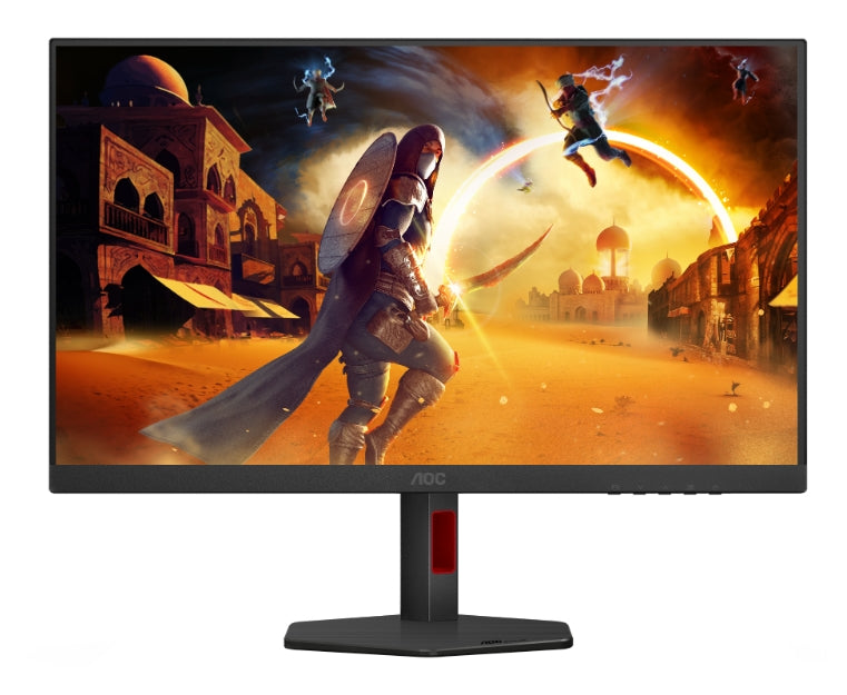 AOC Q27G4SRU, 27" Fast IPS WLED, 2560x1440@320Hz, 1ms GtG, 0.3ms MPRT, 450cd m2, 1000:1, Adaptive Sync, FlickerFree, Low Blue Light, 2Wx2, Наклон, Регулиране на височината, Завъртане, Въртене, 2xHDMI, DP, USB хъб