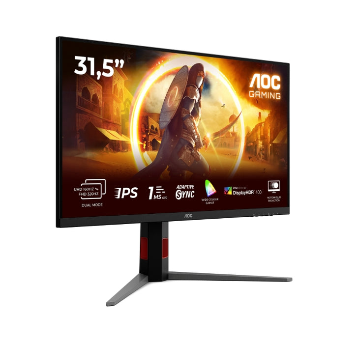AOC Q32V4, 31.5" IPS WLED, 2560x1440@75Hz, 4ms GTG, 250cd/m2, 1000:1, 20M:1 DCR, Adaptive Sync, FlickerFree, Low Blue Light, 2Wx2, Tilt, HDMI, DP