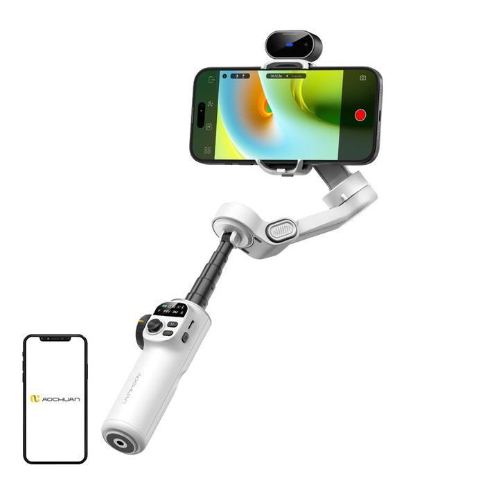 AOCHUAN X2 Gimbal с AI сензор (бял)