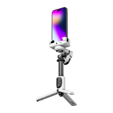 AOCHUAN M1 Pro Gimbal с RGB осветление (бял)