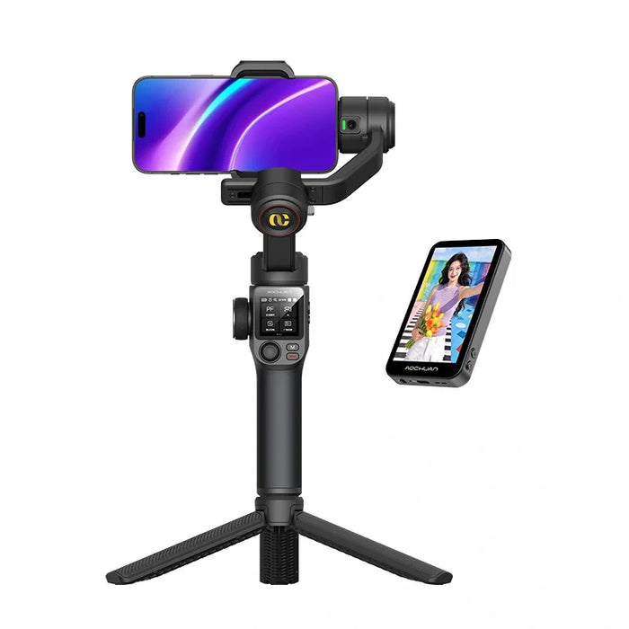 AOCHUAN S3 Gimbal с допълнителен екран (черен)