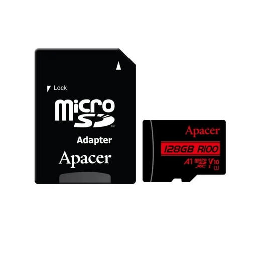 Apacer 128GB microSDHC/SDXC UHS-I U1 V10 A1 (1 адаптер)
