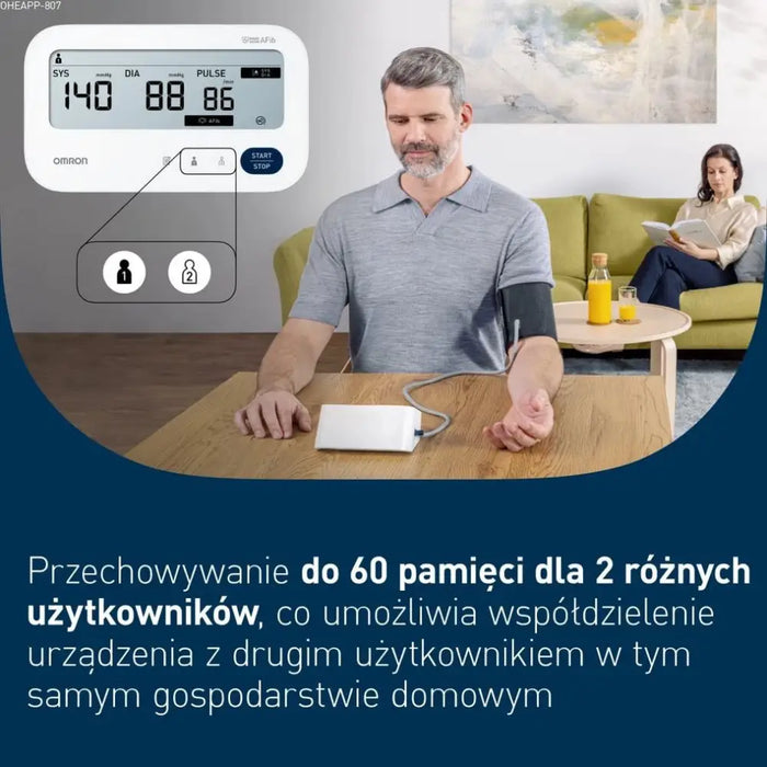 Апарат за кръвно налягане OMRON M3 COMFORT FIBI + захранване