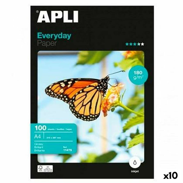 Гланцирана фото хартия Apli EVERYDAY A4 100 Листи (10 броя)