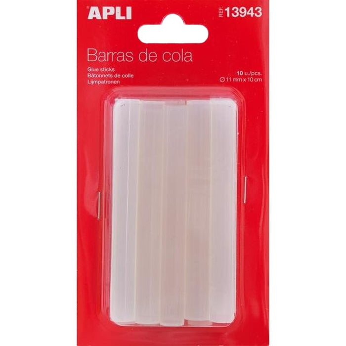 Топящи се лепилни пръчки Apli 10 Части (84 броя)