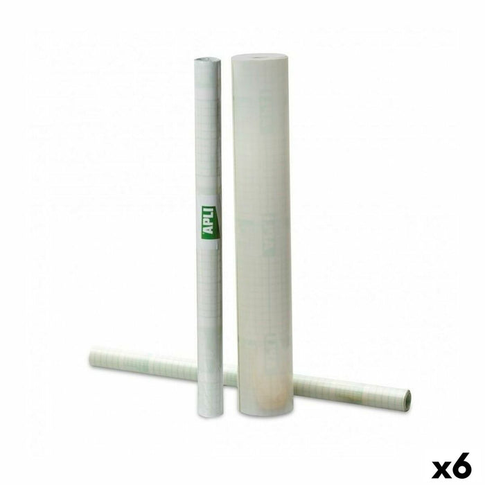 Лепяща се Корица за Книги Apli Прозрачен 0,5 x 20 m (6 броя)