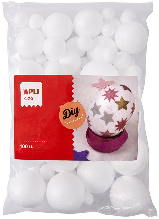 Топки от стироформ Apli Kids - 100 броя