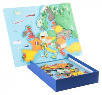 Магнитна игра Apli Kids - Знамената на Европа, 60 елемента