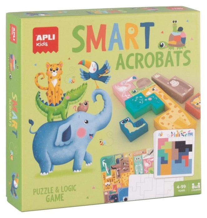 Образователна дървена игра Apli Kids - Smart Acrobats, логически пъзел