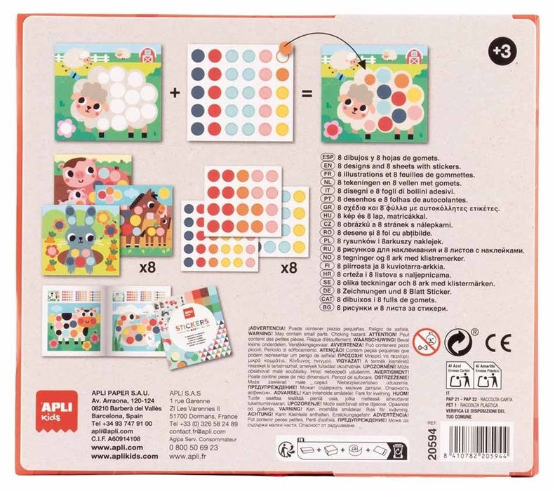 Творчески комплект със стикери Apli Kids - Във фермата