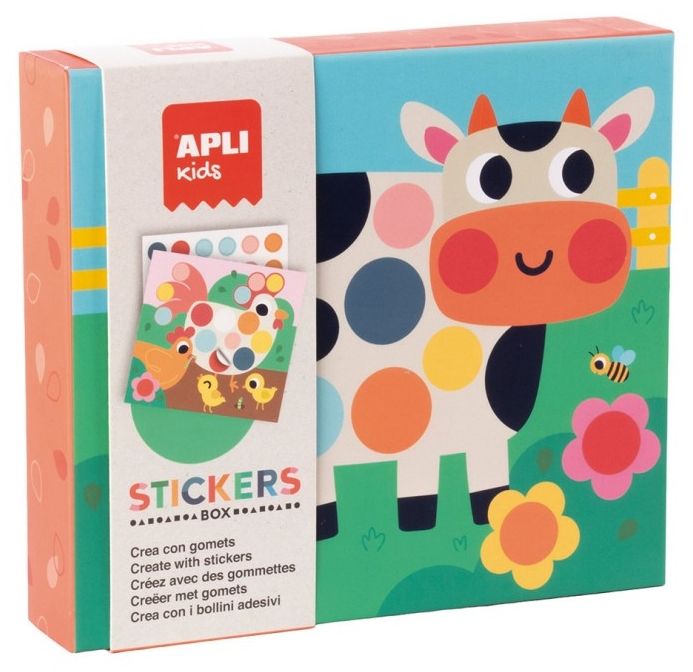 Творчески комплект със стикери Apli Kids - Във фермата
