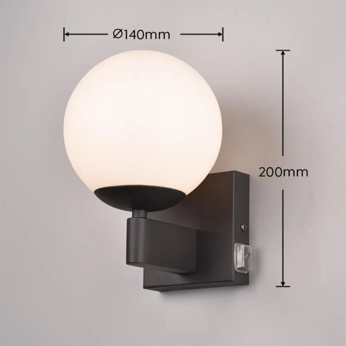 АПЛИК KULA 1XE14 ЧЕРНО IP44 TRIO