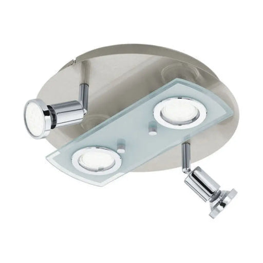 АПЛИК LED PAWEDO1 2 + 2XGU10 НИКЕЛ/ХРОМ EGLO
