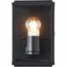 Аплик за стена Brilliant Gaia Черен Метал 60 W E27