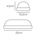 Аплик за стена EDM 32448 Бял Пластмаса F 18 W 120 W 1820 Lm