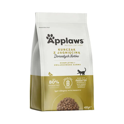 APPLAWS Adult Пиле с агнешко - суха храна за котки - 400гр