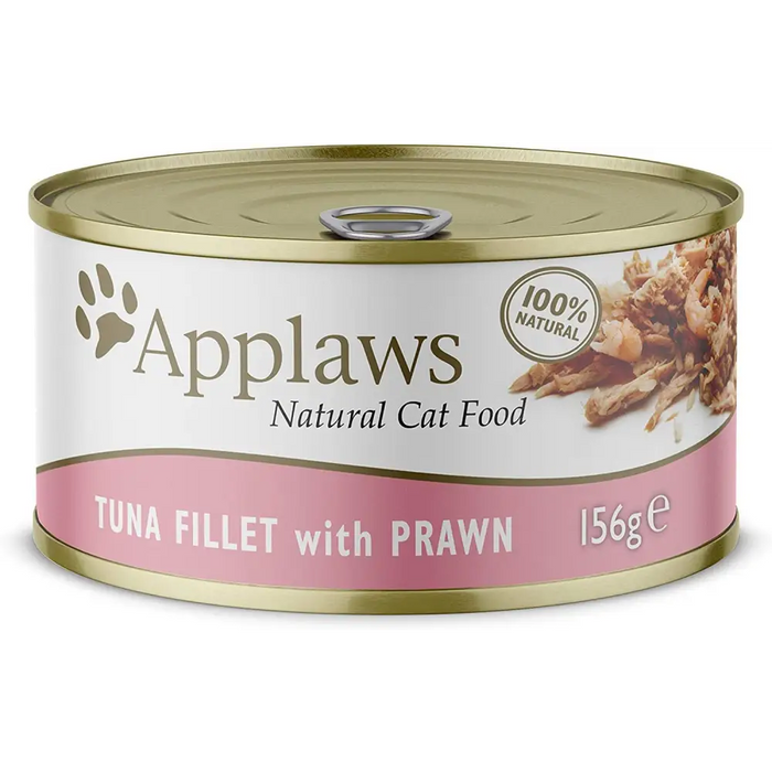 APPLAWS Natural Cat Food Филе от тон със скариди - мокра