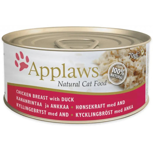 APPLAWS Natural Cat Food Пилешки гърди с патешка - мокра