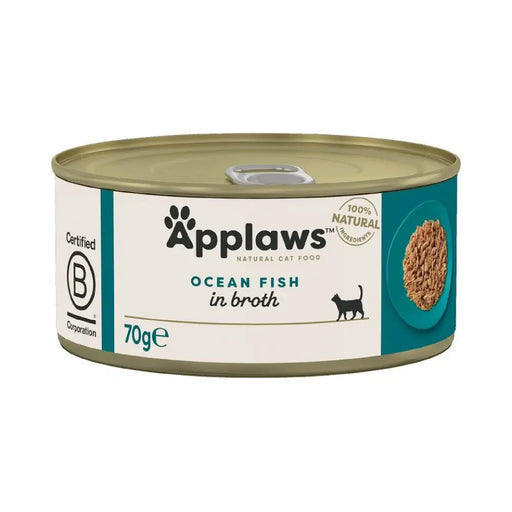 APPLAWS Ocean Fish in Broth - мокра храна за котки - 70гр