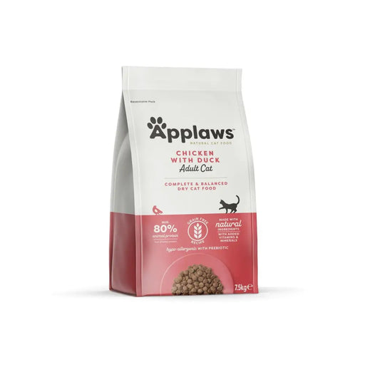 APPLAWS Пиле с патица - суха храна за котки - 7,5кг