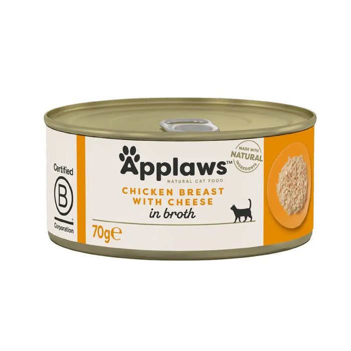 APPLAWS Пилешки гърди със сирене - мокра котешка храна
