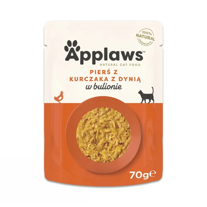 APPLAWS Пилешки гърди с тиква в бульон - мокра котешка