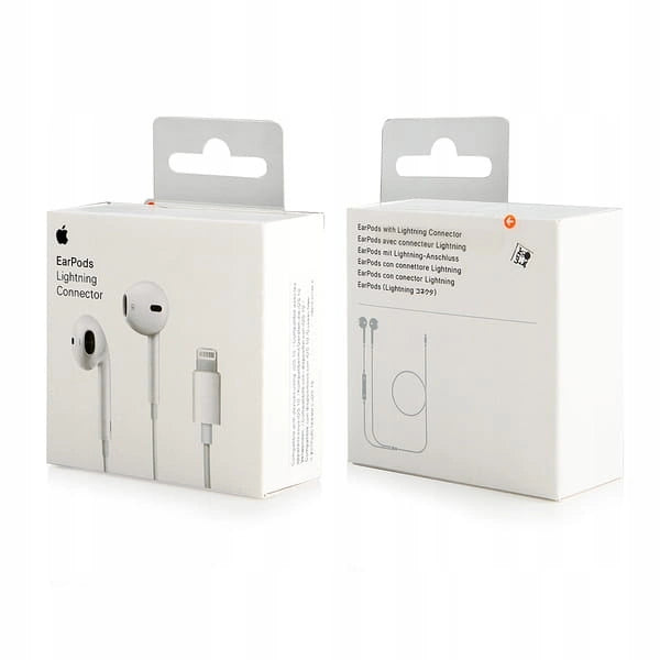 Слушалки Apple EarPods с Lightning накрайник за iPhone бели (EU Blister) (MMTN2ZM/A)