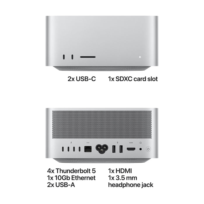 Настолен компютър APPLE STUDIO M5 MAX 18/32 MAC OS, SSD 512 GB, APPLE M5 MAX 18 CORE, APPLE 32 CORE GPU, RAM ПАМЕТ 36 GB