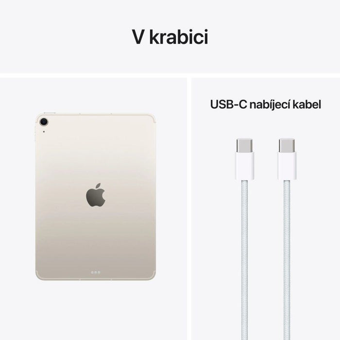 Таблет Apple - iPad Air M4 Cellular, 11'', 12GB/1ТB, Starlight